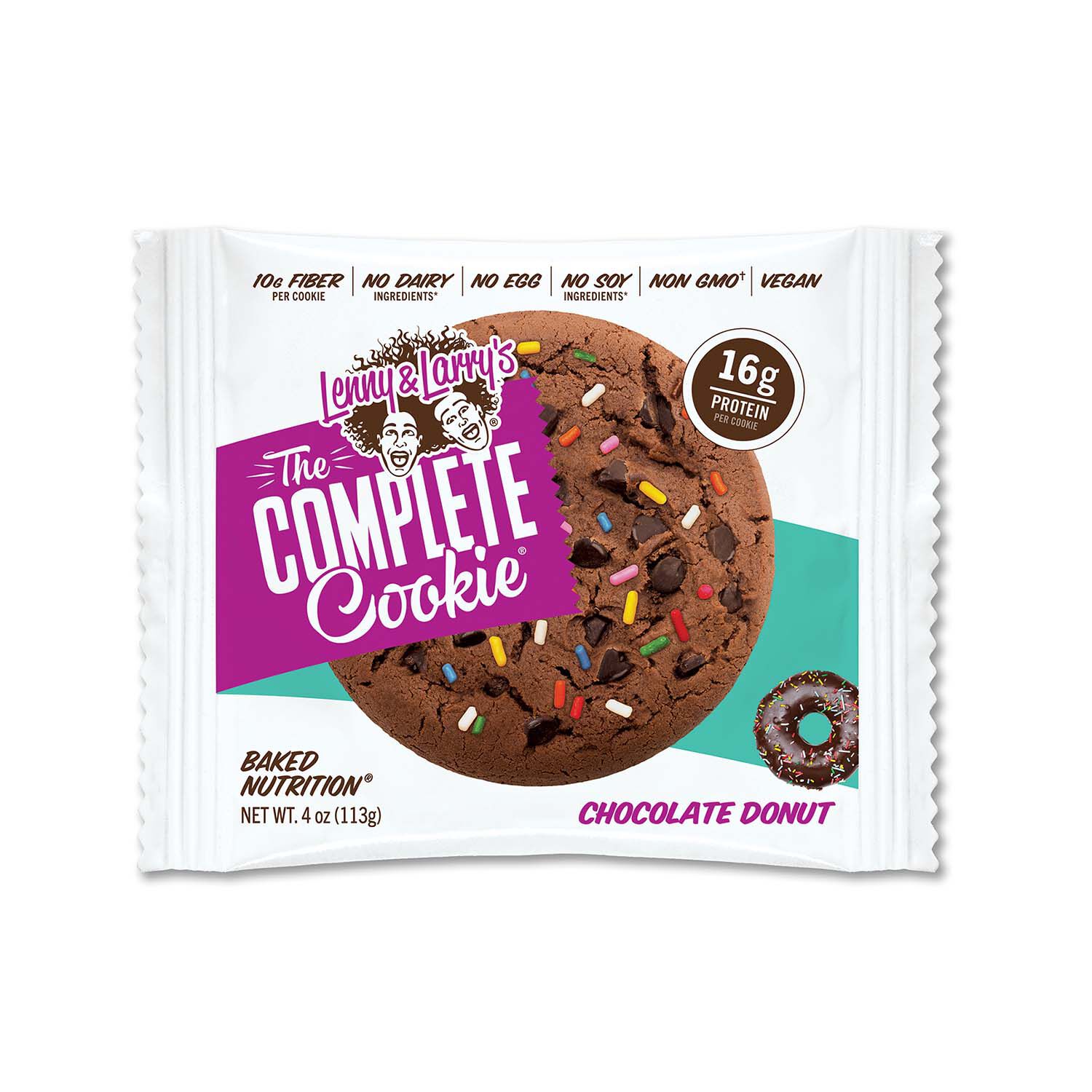 424857 Lenny & Larry's® Try The Complete Cookie in Chocolate Donut at